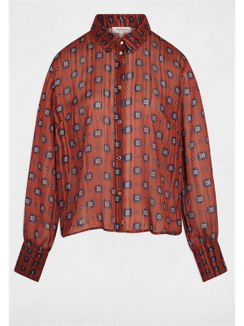 Camicia con tsampa geometrica CILGAL.F ( TAGLIE FRANCESI ) MORGAN DE TOI | CILGAL.FMULTICOLORE