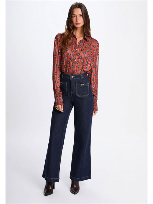 Camicia con tsampa geometrica CILGAL.F ( TAGLIE FRANCESI ) MORGAN DE TOI | CILGAL.FMULTICOLORE
