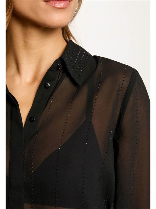 Camicia leggera in tessuto trasparente CIMARO ( TAGLIE FRANCESI ) MORGAN DE TOI | CIMARONOIR