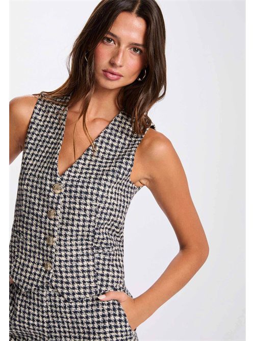 Gilet con fantasia pied-de-poule CJEAN ( TAGLIE FRANCESI ) MORGAN DE TOI | CJEAN.FMULTICOLORE