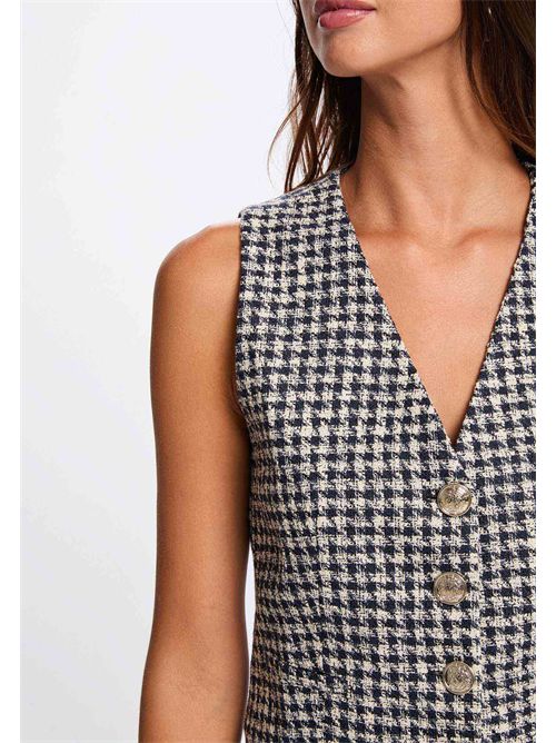 Gilet con fantasia pied-de-poule CJEAN ( TAGLIE FRANCESI ) MORGAN DE TOI | CJEAN.FMULTICOLORE