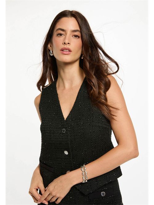 Gilet con scollo a V e bottoni frontali CLACK ( TAGLIE FRANCESI ) MORGAN DE TOI | CLACKNOIR