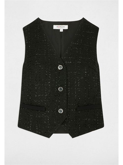 Gilet con scollo a V e bottoni frontali CLACK ( TAGLIE FRANCESI ) MORGAN DE TOI | CLACKNOIR
