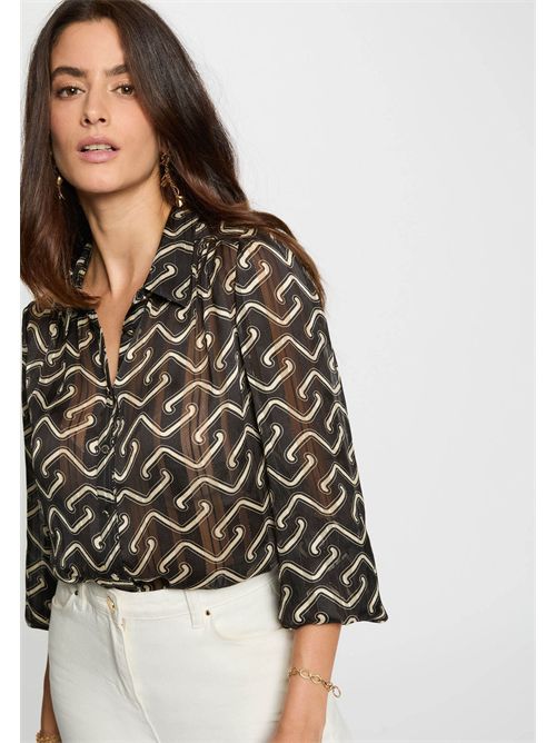 Camicia con stampa geometrica CPLIST2 ( TAGLIE FRANCESI ) MORGAN DE TOI | CPLIST2MULTICOLORE