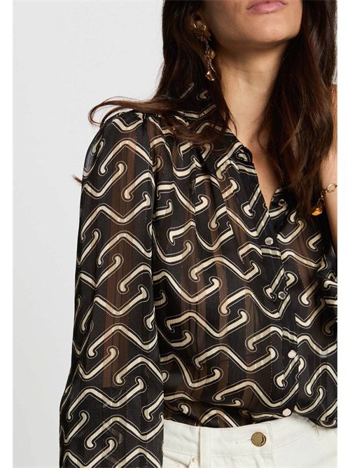 Camicia con stampa geometrica CPLIST2 ( TAGLIE FRANCESI ) MORGAN DE TOI | CPLIST2MULTICOLORE