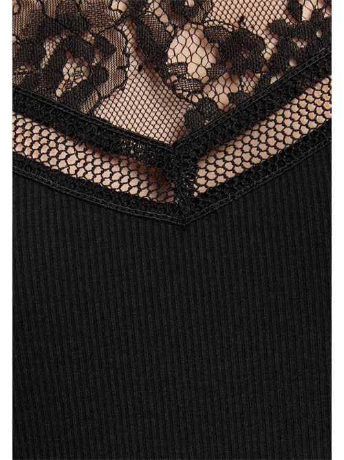 Black top with lace inserts DALI MORGAN DE TOI | DALINOIR