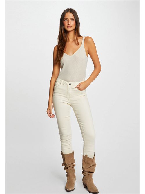 V-neck tank top with laminated yarn DANIEL MORGAN DE TOI | DANIELIVOIRE