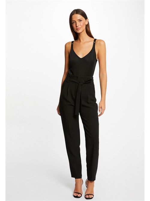 V-neck tank top with laminated yarn DANIEL MORGAN DE TOI | DANIELNOIR