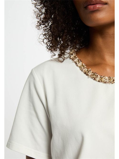 T-shirt con girocollo gioiello DANY MORGAN DE TOI | DANYOFF WHITE
