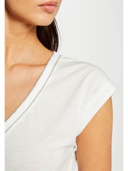 V-neck sweater with shiny yarn DAYA MORGAN DE TOI | DAYAIVOIRE