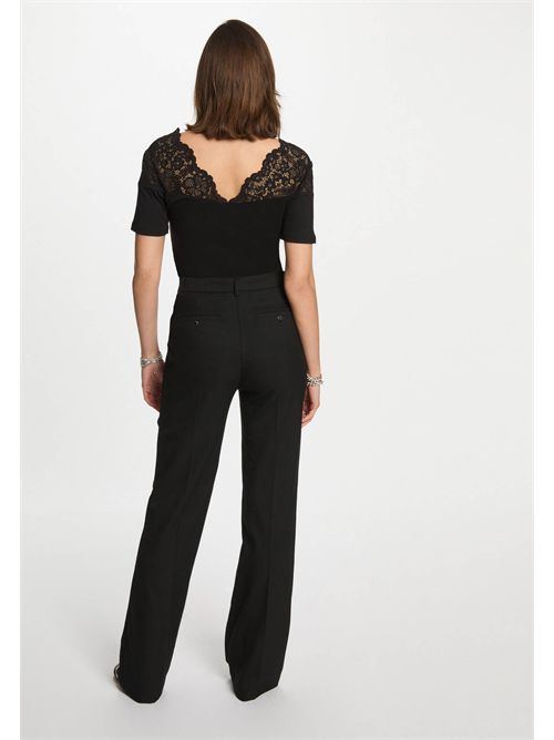 T-shirt with lace DELINE MORGAN DE TOI | DELINENOIR