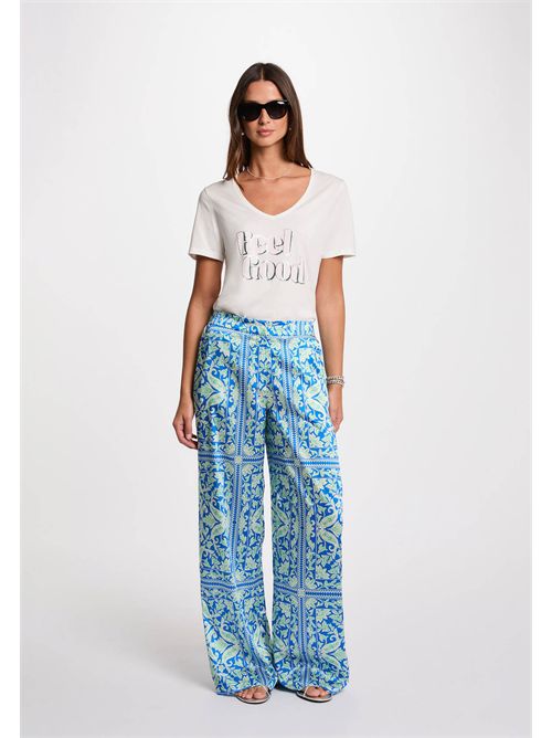 T-shirt bianca con stampa Feel Good DFEEL MORGAN DE TOI | DFEELBLANC