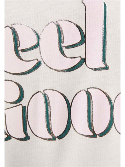 T-shirt bianca con stampa Feel Good DFEEL MORGAN DE TOI | DFEELBLANC