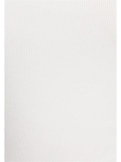 Top bianco in maglia con dettagli ricamati DITILI MORGAN DE TOI | DITILIBLANC
