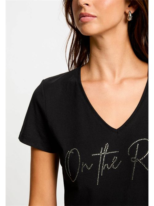 T-shirt nera con stampa On the Rock DLUCAS MORGAN DE TOI | DLUCASNOIR