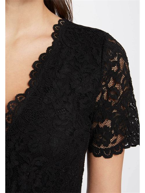 Body nero in pizzo con scollo a V DRIA MORGAN DE TOI | DRIANOIR