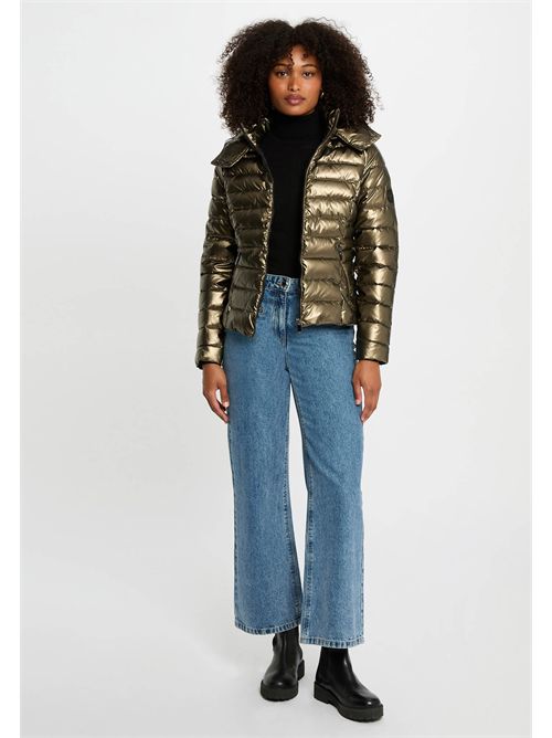 Blue down jacket, Light, quilted GELOLA FRENCH SIZES MORGAN DE TOI | GELOLABRONZE