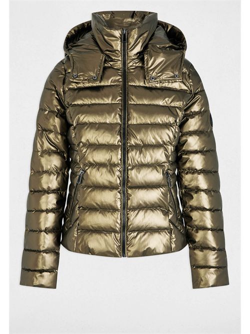 Blue down jacket, Light, quilted GELOLA FRENCH SIZES MORGAN DE TOI | GELOLABRONZE