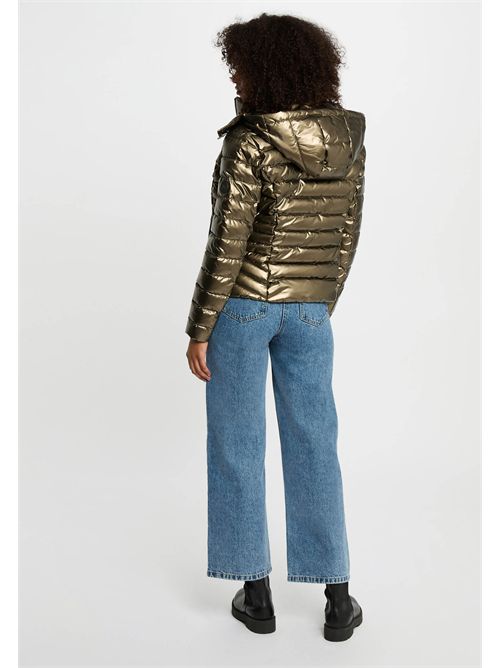 Blue down jacket, Light, quilted GELOLA FRENCH SIZES MORGAN DE TOI | GELOLABRONZE