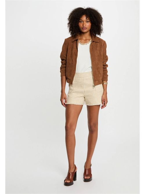 Giacca marrone effetto suede GPOKEL ( TAGLIE FRANCESI ) MORGAN DE TOI | GPOKELMARRON COGNAC