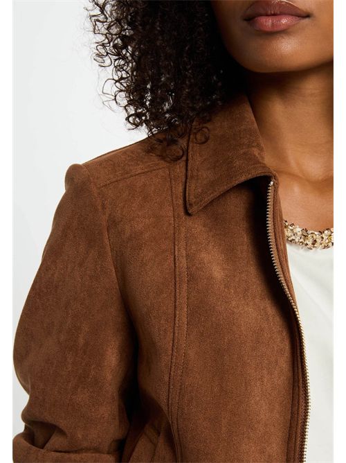 Giacca marrone effetto suede GPOKEL ( TAGLIE FRANCESI ) MORGAN DE TOI | GPOKELMARRON COGNAC