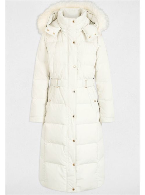 Long black down jacket with hood GSARI (FRENCH SIZES) MORGAN DE TOI | GSARIIVORY