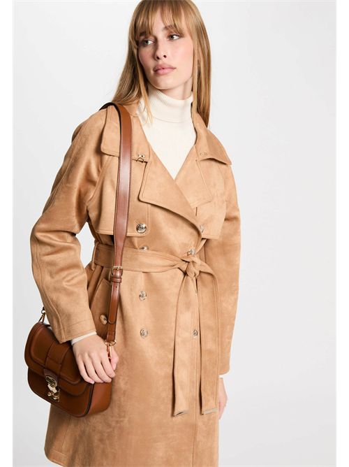 Trench in eco-daino color cammello GSUEDE - Taglie francesi MORGAN DE TOI | GSUEDEMARRON CLAIR
