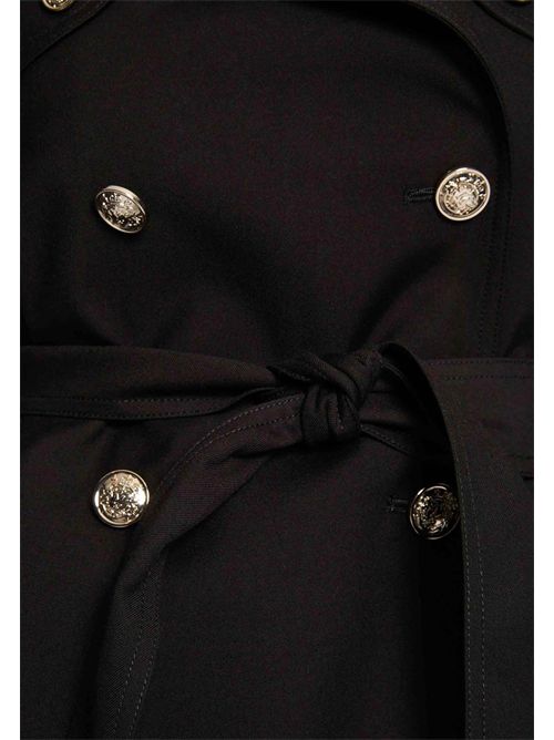 Cappotto nero doppiopetto con cintura GTRENCH - TAGLIE FRANCESI MORGAN DE TOI | GTRENCH1NOIR