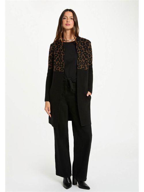 Long cardigan with animal print MBLEO MORGAN DE TOI | MBLEOMULTICOLORE