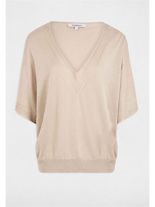V-neck sweater with shiny yarn MCHRIS MORGAN DE TOI | MCHRISSABLE