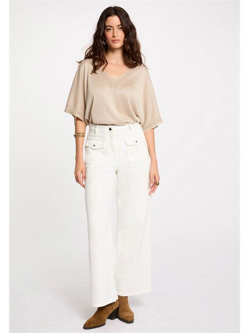 V-neck sweater with shiny yarn MCHRIS MORGAN DE TOI | MCHRISSABLE