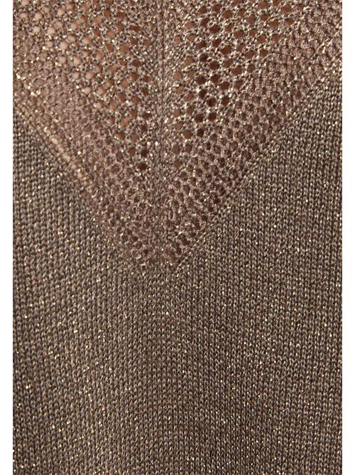 V-neck sweater with shiny yarn MCHRIS MORGAN DE TOI | MCHRISVERT KAKI