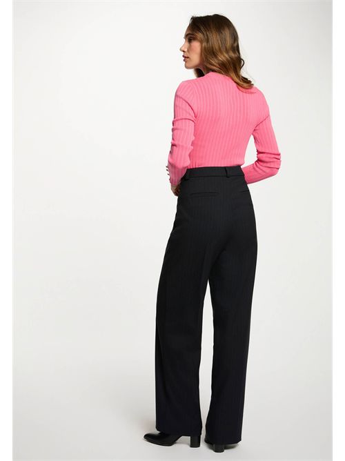 Maglia girocollo a costine MCIELO MORGAN DE TOI | MCIELOROSE FUSHIA
