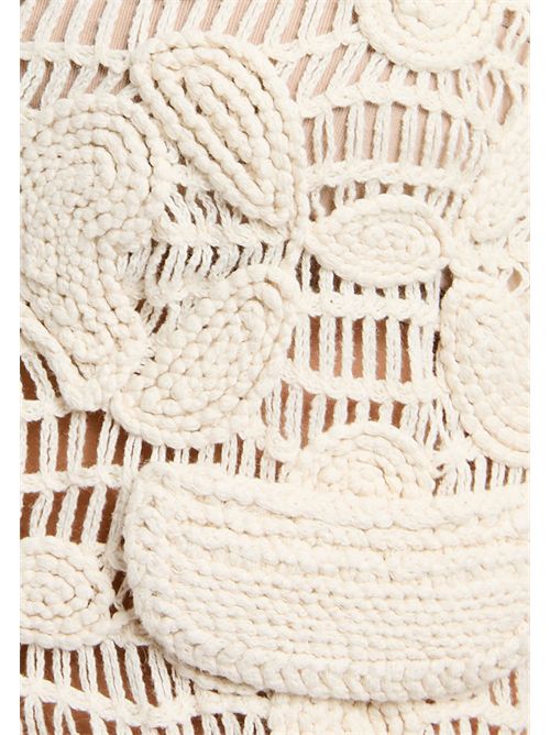 Cardigan traforato avorio MDAF MORGAN DE TOI | MDAFIVOIRE
