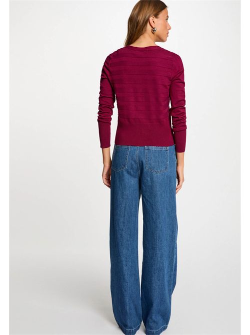 Cardigan with V-neck and MENTHI buttons MORGAN DE TOI | MENTHIPLUM