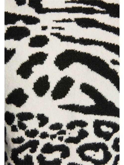 maglia jacquard con stampa animalier MFELIXA MORGAN DE TOI | MFELIXAIVOIRE