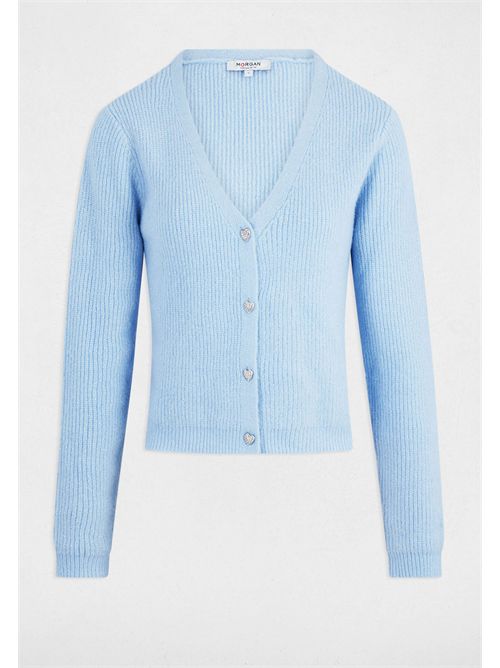 Cardigan con scollo a V e bottoni MIMO MORGAN DE TOI | MIMOBLEU CIEL