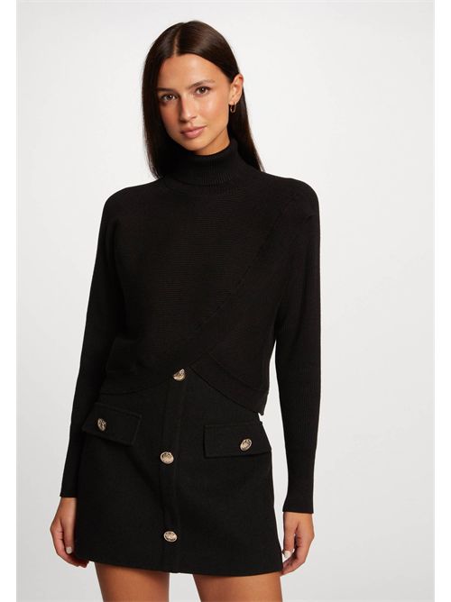 Maglia a collo alto con dettaglio incrocio sul davanti MISS MORGAN DE TOI | MISSNOIR