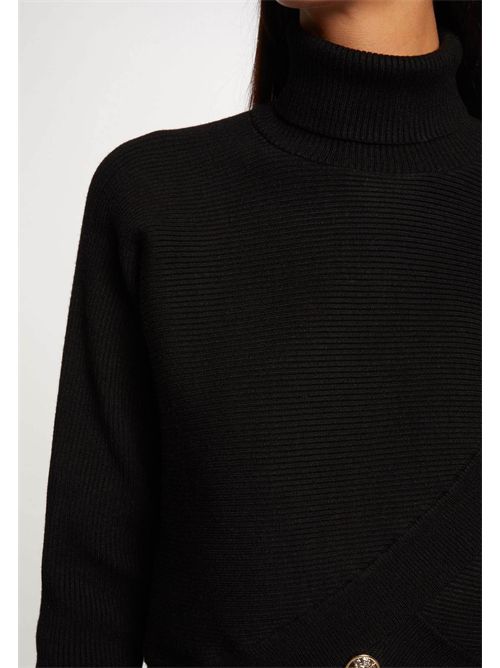 Maglia a collo alto con dettaglio incrocio sul davanti MISS MORGAN DE TOI | MISSNOIR