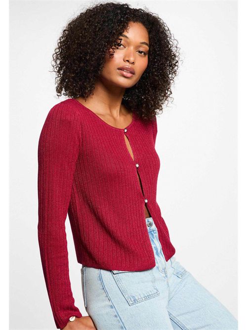 Cardigan corto MIZOR MORGAN DE TOI | MIZORROUGE FONCÉ