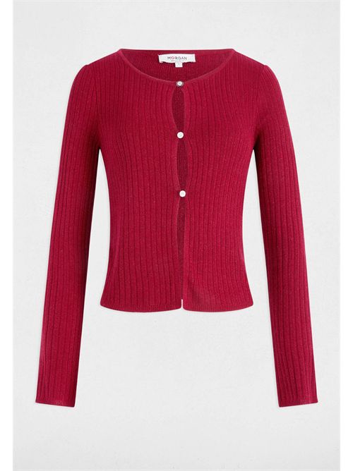 Cardigan corto MIZOR MORGAN DE TOI | MIZORROUGE FONCÉ