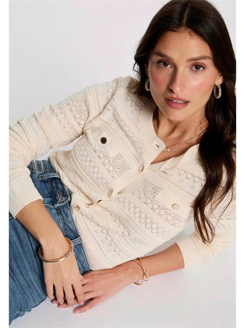 Cardigan traforato MNAHIA MORGAN DE TOI | MNAHIAIVOIRE