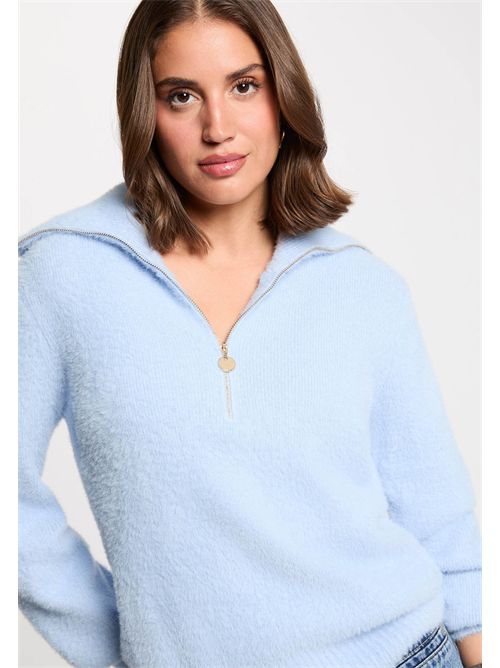 Felpa in maglia con zip MNOVI MORGAN DE TOI | MNOVIBLEU CIEL