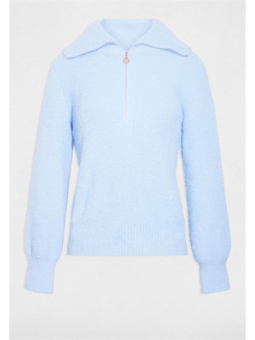 Felpa in maglia con zip MNOVI MORGAN DE TOI | MNOVIBLEU CIEL