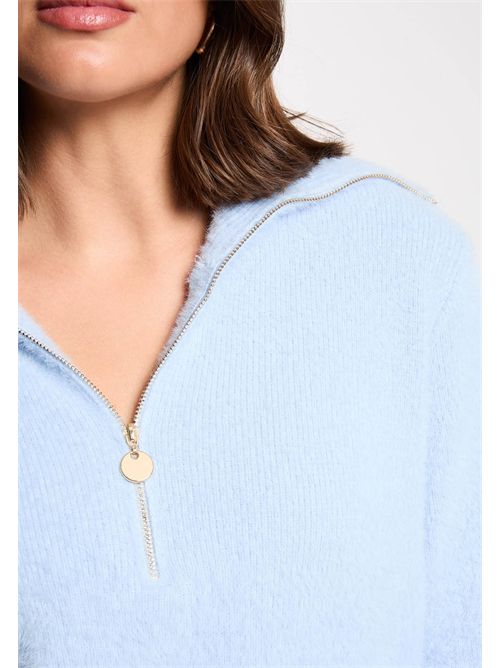 Felpa in maglia con zip MNOVI MORGAN DE TOI | MNOVIBLEU CIEL