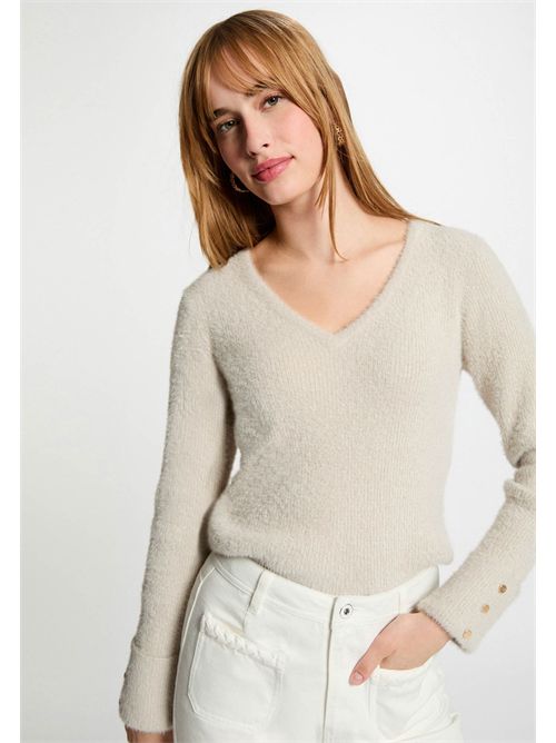 Maglia morbida con scollo a V MOOVE1 MORGAN DE TOI | MOOVE1SABLE