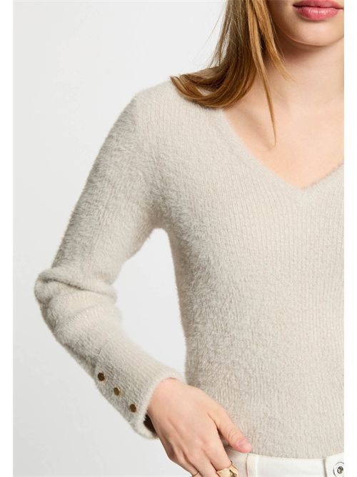 Maglia morbida con scollo a V MOOVE1 MORGAN DE TOI | MOOVE1SABLE