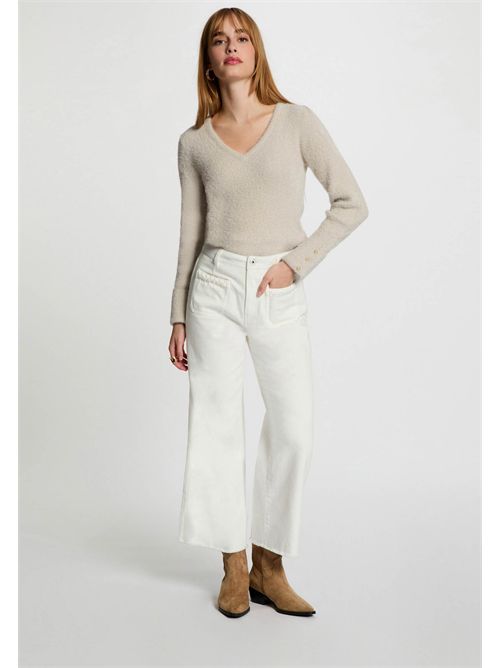 Maglia morbida con scollo a V MOOVE1 MORGAN DE TOI | MOOVE1SABLE