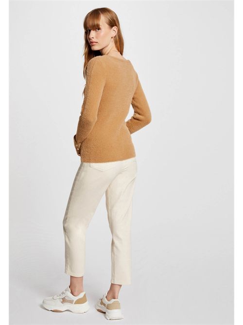 Maglia scollo a V in tessutto effeto fluffy MOOVE MORGAN DE TOI | MOOVECAMEL