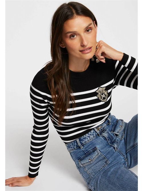 Striped sweater with buttons on the shoulder MRAY MORGAN DE TOI | MRAYNOIR